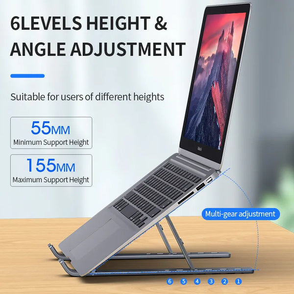 adjustable and portable laptop stand | Widgetbud