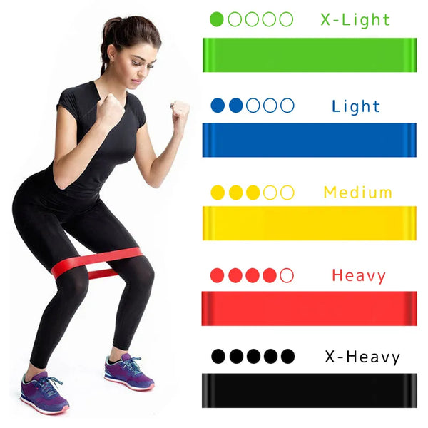 Portable Fitness Workout Equipment Rubber Resistance Bands