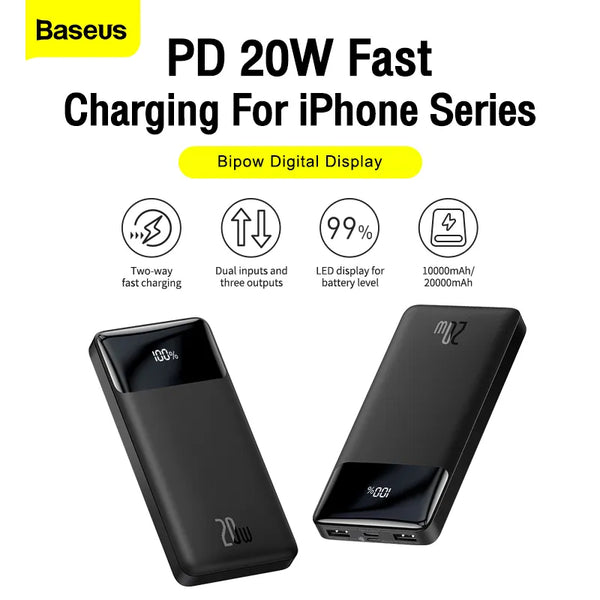 Baseus Power Bank 20000mAh Portable Charger