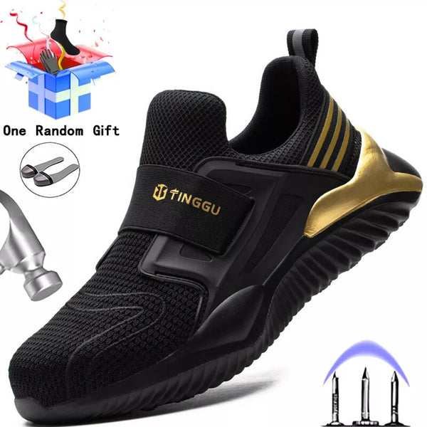 2023 Safety Shoes Men Steel Toe Cap Work Safety Shoes