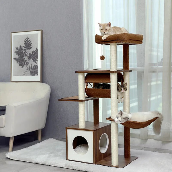 Domestic Delivery Big Cat Tree Tower Condo Furniture Scratch Post