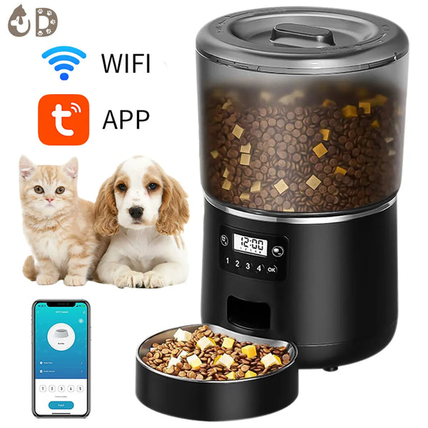 automatic feeder for wet cat food