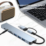 8-IN-2 USB HUB 3.0 USB C HUB