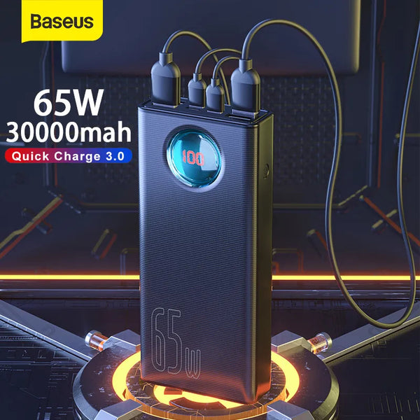 Baseus Power Bank 30000mAh 65W PD3.0 Quick Charging