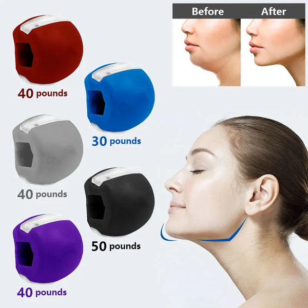 Food-grade Silica Gel Jaw Exercise Line Ball