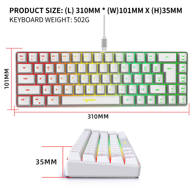 68 Keys Gaming Keyboard