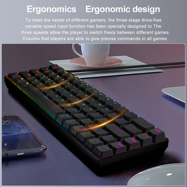 Mechanical Gaming Wired Keyboard