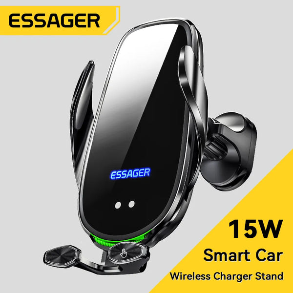 Essager Qi 15W Wireless Charger Car Phone Holder