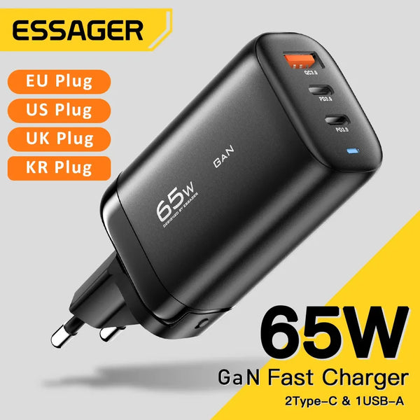 Essager 65W GaN USB Type C Charger