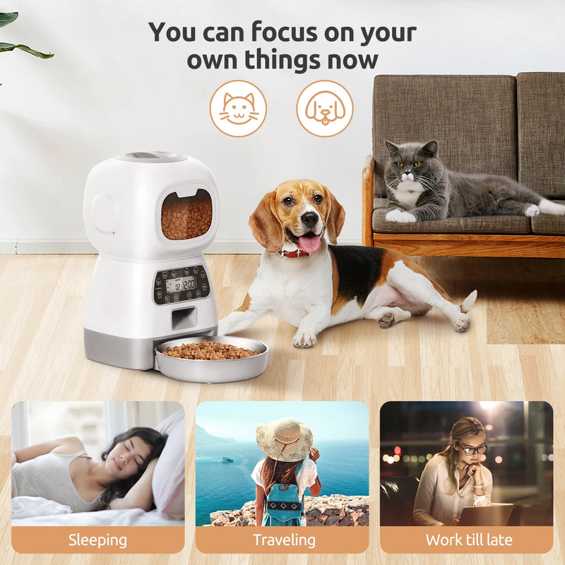 3.5L Pet Automatic Feeder For Cats