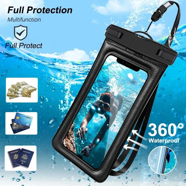 Floating Airbag Waterproof Swim Bag Phone Case