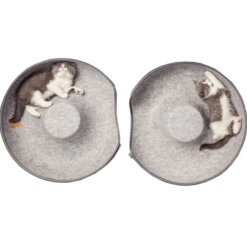 cat donut bed tunnel | Widgetbud