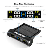 4 External Sensors Car Solar Power TPMS