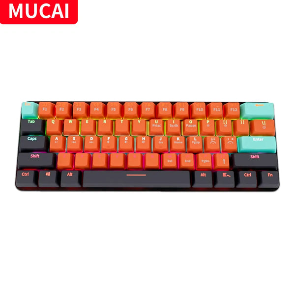 Mechanical Gaming Wired Keyboard Red Switch 61 Key