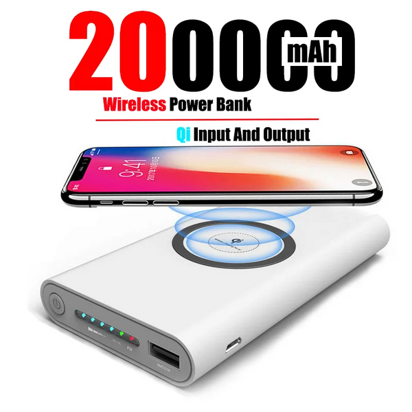 200000mAh Power Bank Two-Way Wireless Fast Charging