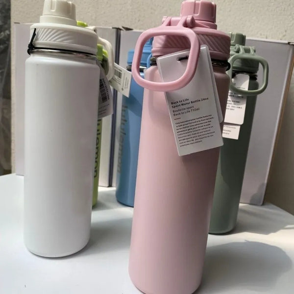 Lulu Water Bottle thermos Sport Gym Vacuum Mug
