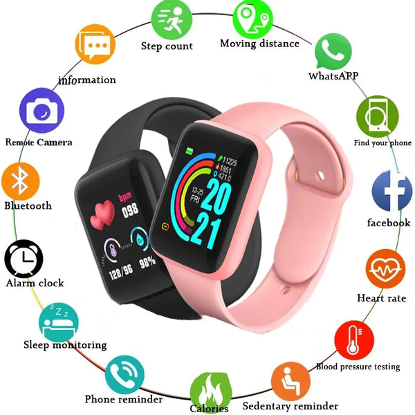 Smart Watch Sports Monitor Bluetooth Fitness Tracker