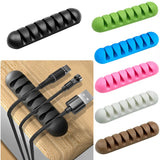 7 Holes USB Cable Organizer