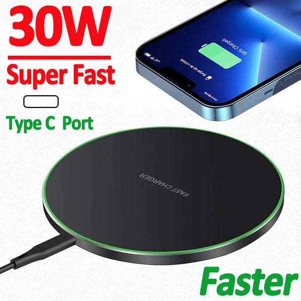30W Wireless Charger For iPhone 14 13 12 11 Pro XS Max