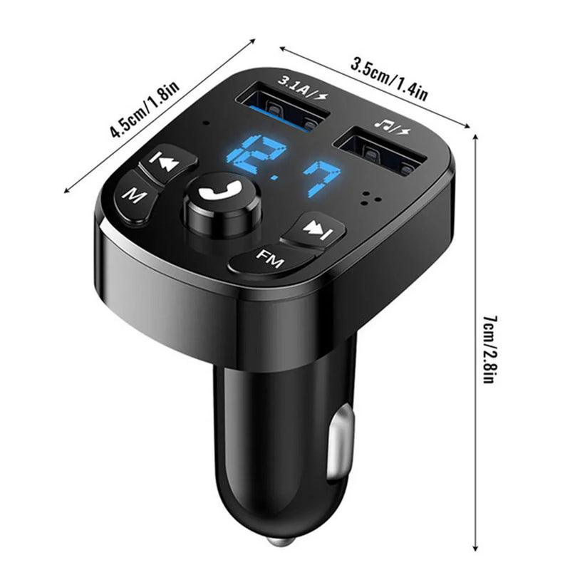 Car Bluetooth Music Adapter FM Transmitter Receiver