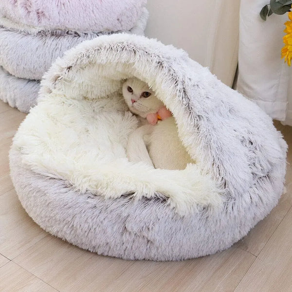 round cat bed
