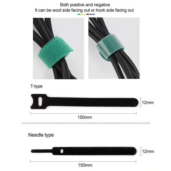 10/30/50/100PCS Releasable Cable Ties