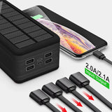 Solar Power Bank 100000mAh Solar Charging