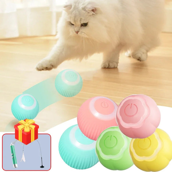Smart Electric Cat Ball Toys Automatic Rolling Cat Toys