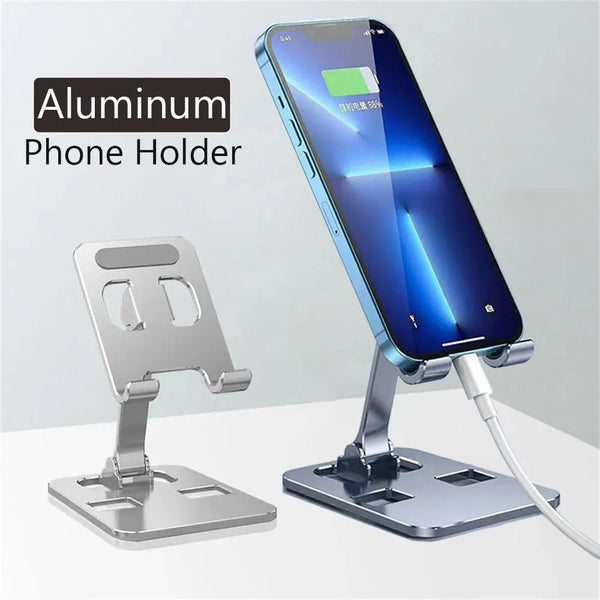 Universal All Aluminum Alloy Foldable Desk Phone Holder