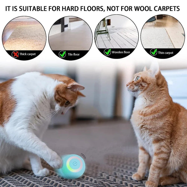 Smart Electric Cat Ball Toys Automatic Rolling Cat Toys