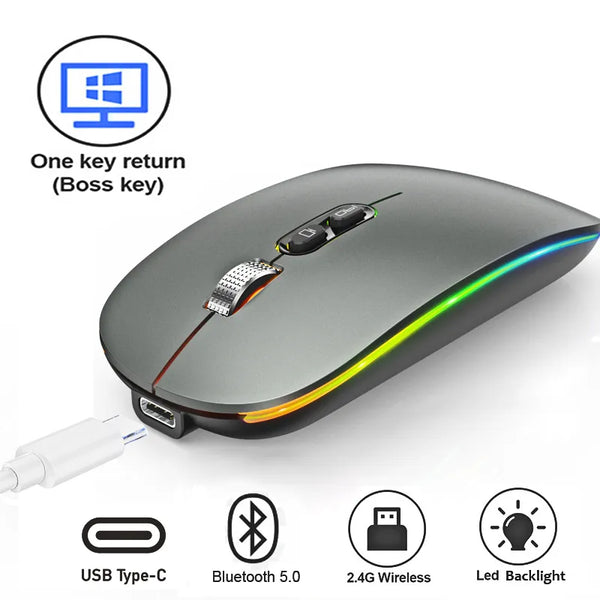  Wireless Mouse with Bluetooth 