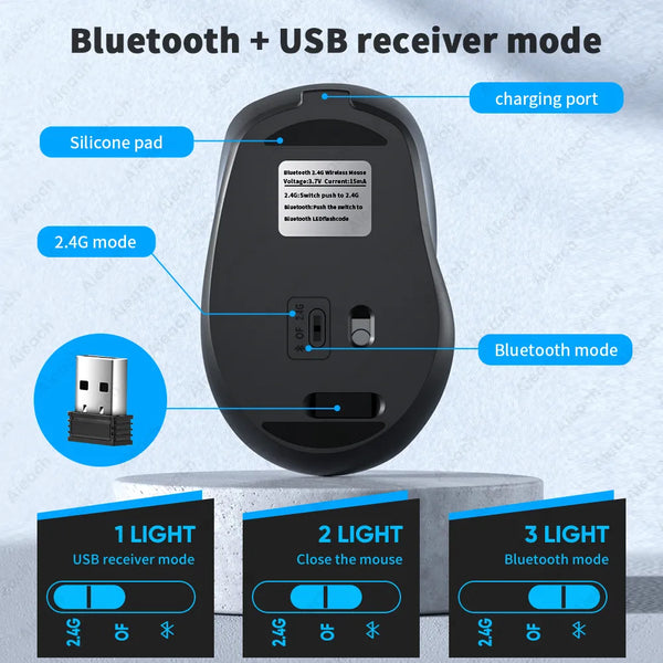 mouse rechargeable bluetooth | Widgetbud