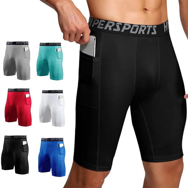 Gym Fitness Leggings Short Pants Sport Bottoms Running Shorts Men
