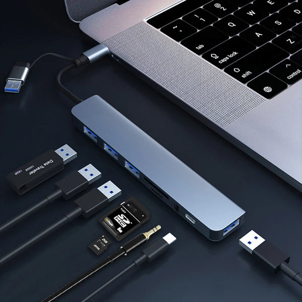 8-IN-2 USB HUB 3.0 USB C HUB