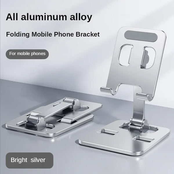 Universal All Aluminum Alloy Foldable Desk Phone Holder