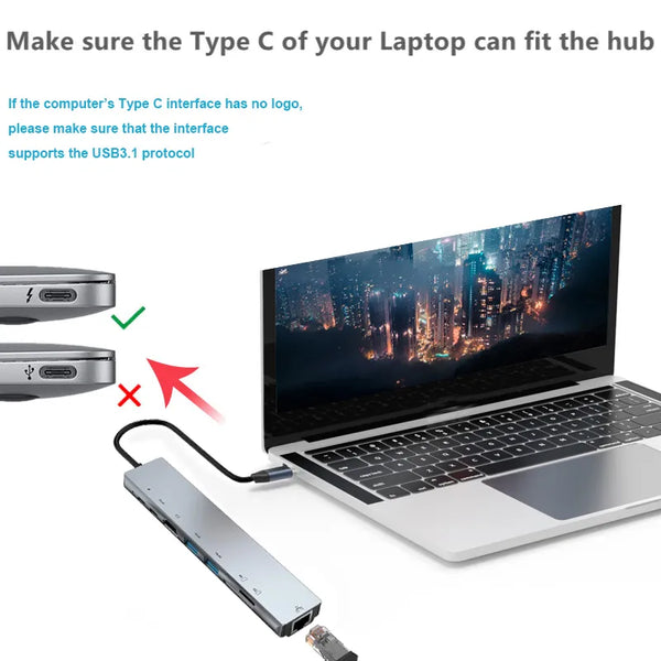 USB C HUB Type C Splitter