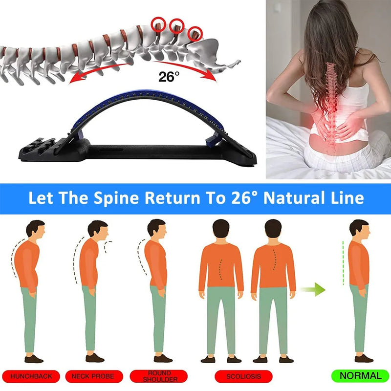 4 Level Back Massager Magnetic Therapy