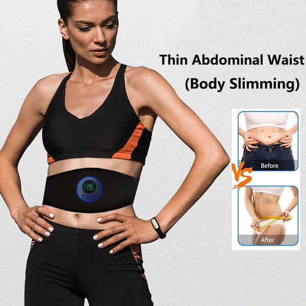 Electric Abs Abdominal Trainer Toning Belt EMS Muscle Stimulator