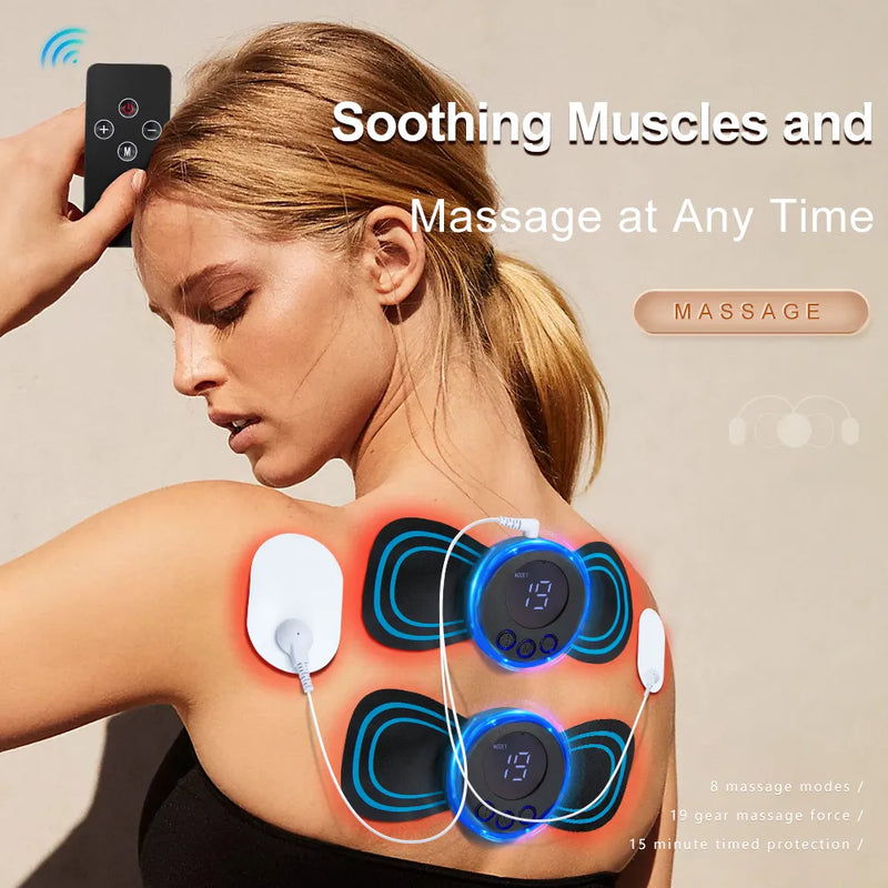 Neck Massager Lcd Display EMS Electric Cervical Massage